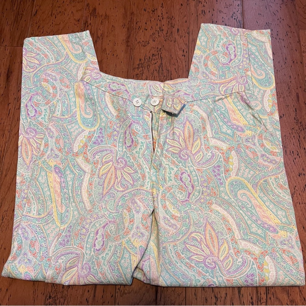 Cherokee Pastel Paisley Pants
